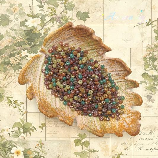 [NEW] Vintage Jelly Donut | Gold Inlay Czech Glass Beads