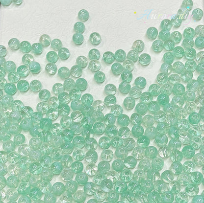 ✨【NEW】8mm Multicolor Wave‑Pattern Glass Round Beads For DIY Jewelry Making