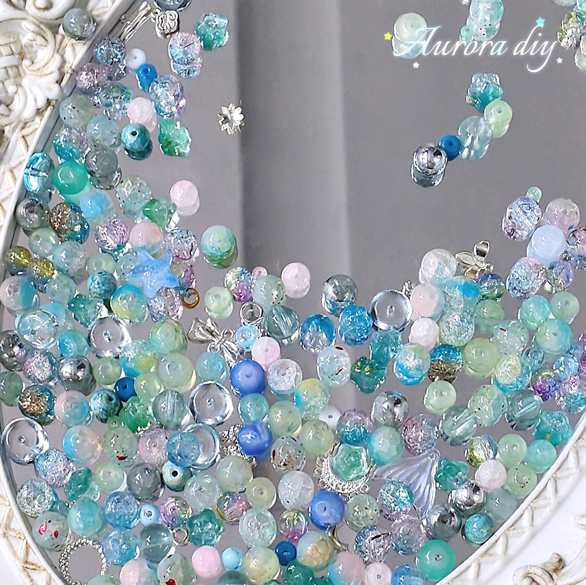 【NEW|B5G1】Aesthetic Mixed Glass Beads Collection | Buy 5 Packs Get 1 Free, 250g Per Pack, New Colors Updated Regularly