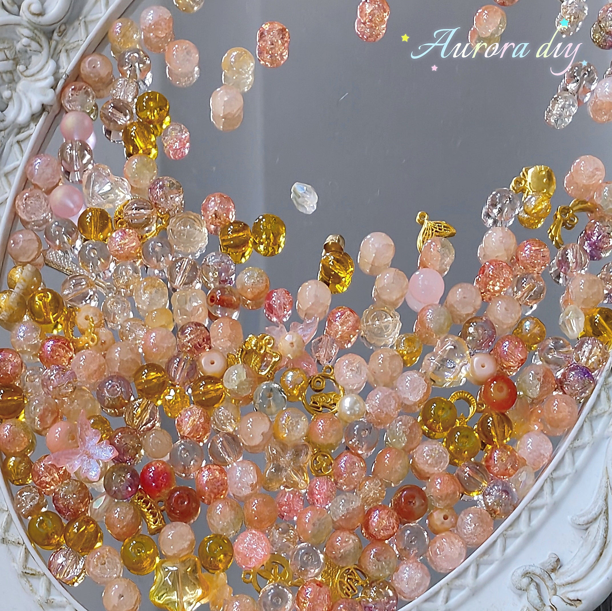 【NEW|B5G1】Aesthetic Mixed Glass Beads Collection | Buy 5 Packs Get 1 Free, 250g Per Pack, New Colors Updated Regularly