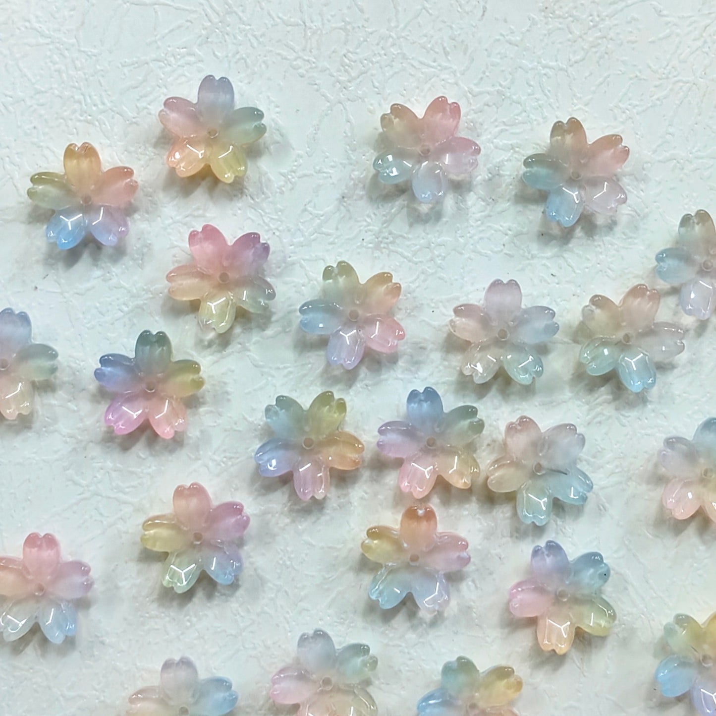 ✨【NEW】Opal Sakura | 20mm Gradient Cherry Blossom Glass Beads For DIY Jewelry