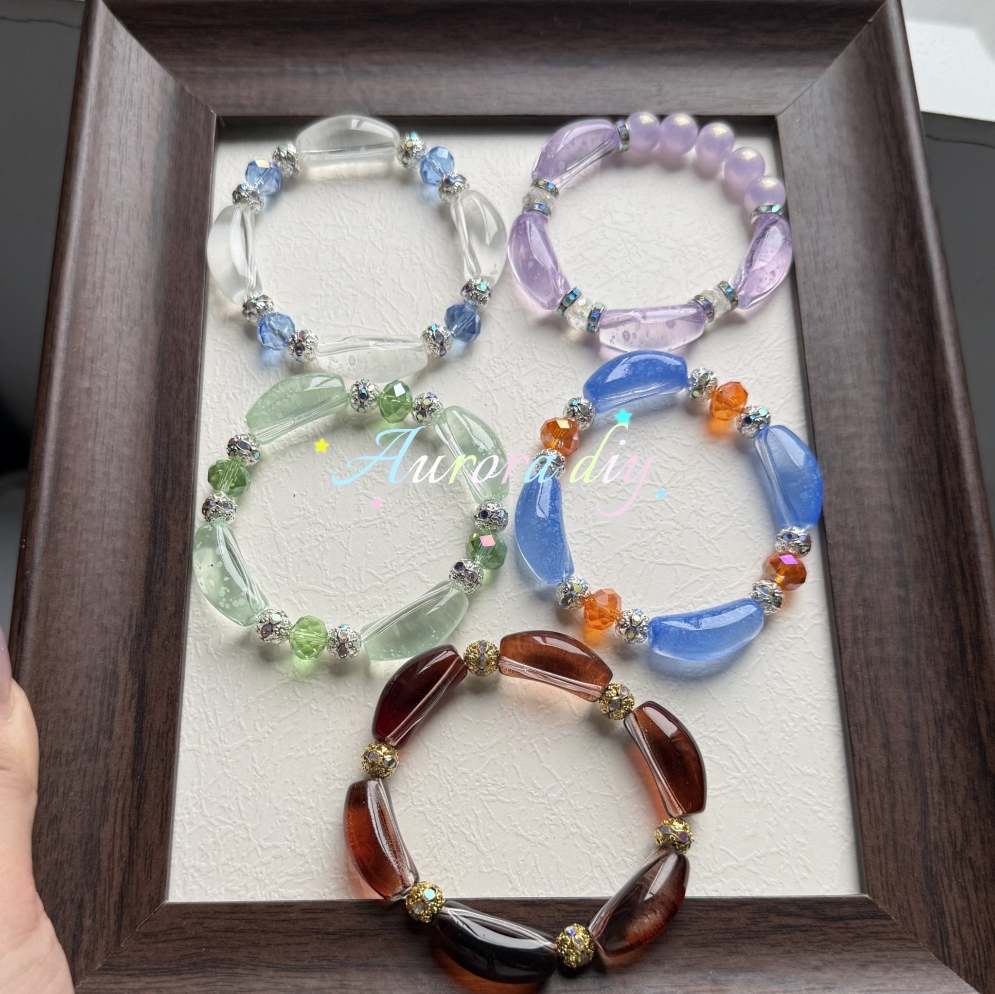 ✨【NEW】Transparent Bubble Curve | Multicolor Curved Tube Glass Beads For DIY Bracelet Necklace Jewelry Making Craft Supplies