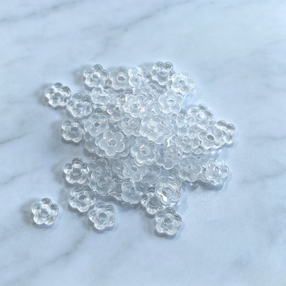 ✨【NEW】Hollow Flower | Large Hole Glass Flower Beads For DIY Handmade Jewelry Craft Supplies