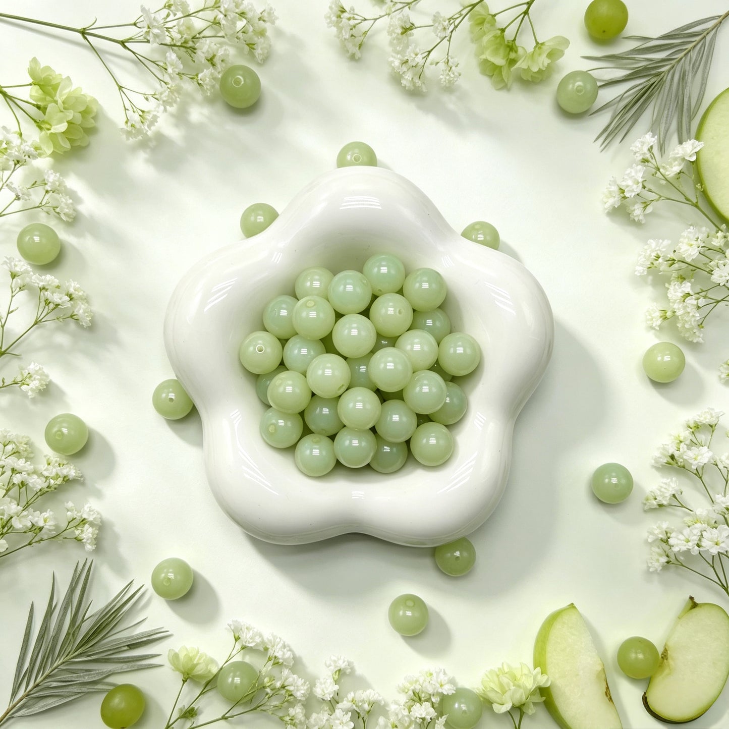 [NEW] H62-10mm Jade Green Round Bodhi|for Bracelet & Jewelry DIY making
