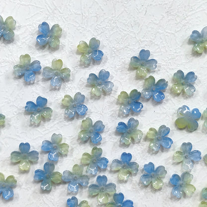 ✨【NEW】Opal Clover | Gradient Four Leaf Glass Beads For DIY Jewelry Making
