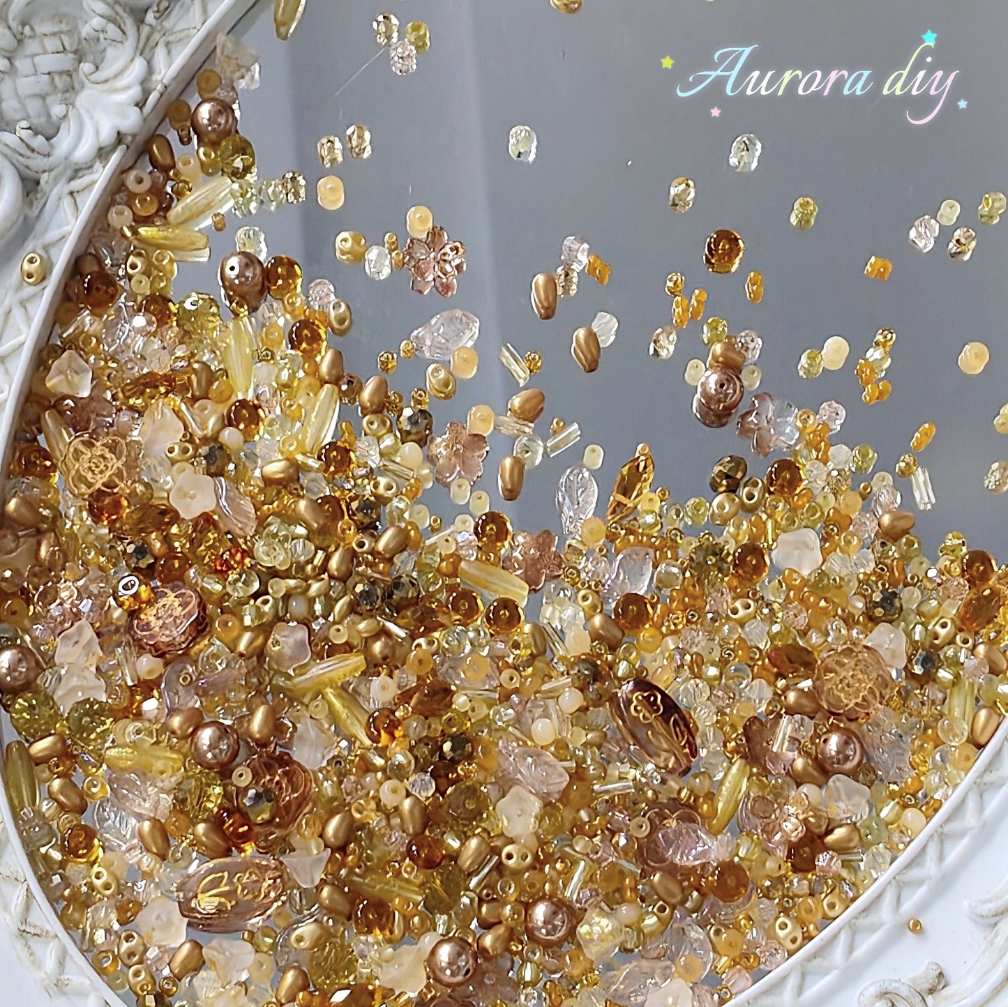 ✨【NEW】Seed Bead-Amber Glow
