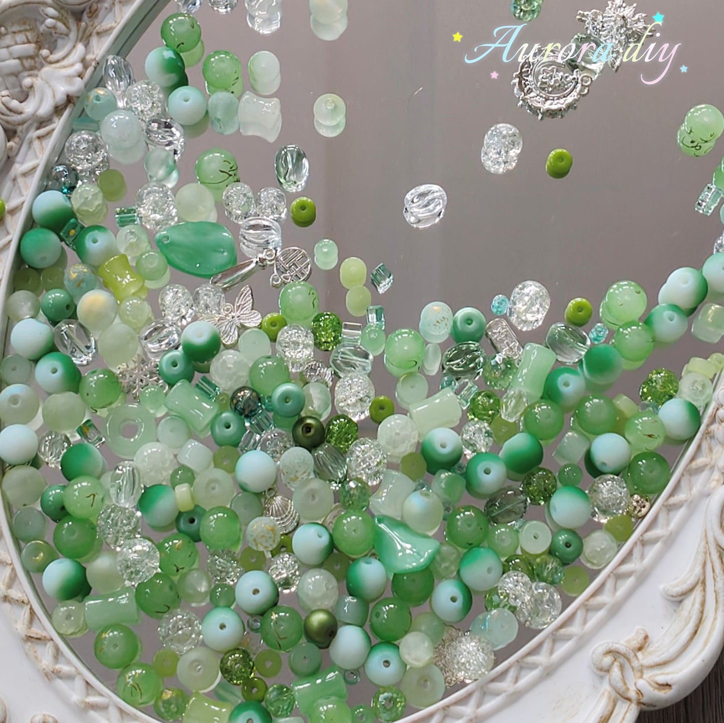 【NEW|B5G1】Aesthetic Mixed Glass Beads Collection | Buy 5 Packs Get 1 Free, 250g Per Pack, New Colors Updated Regularly