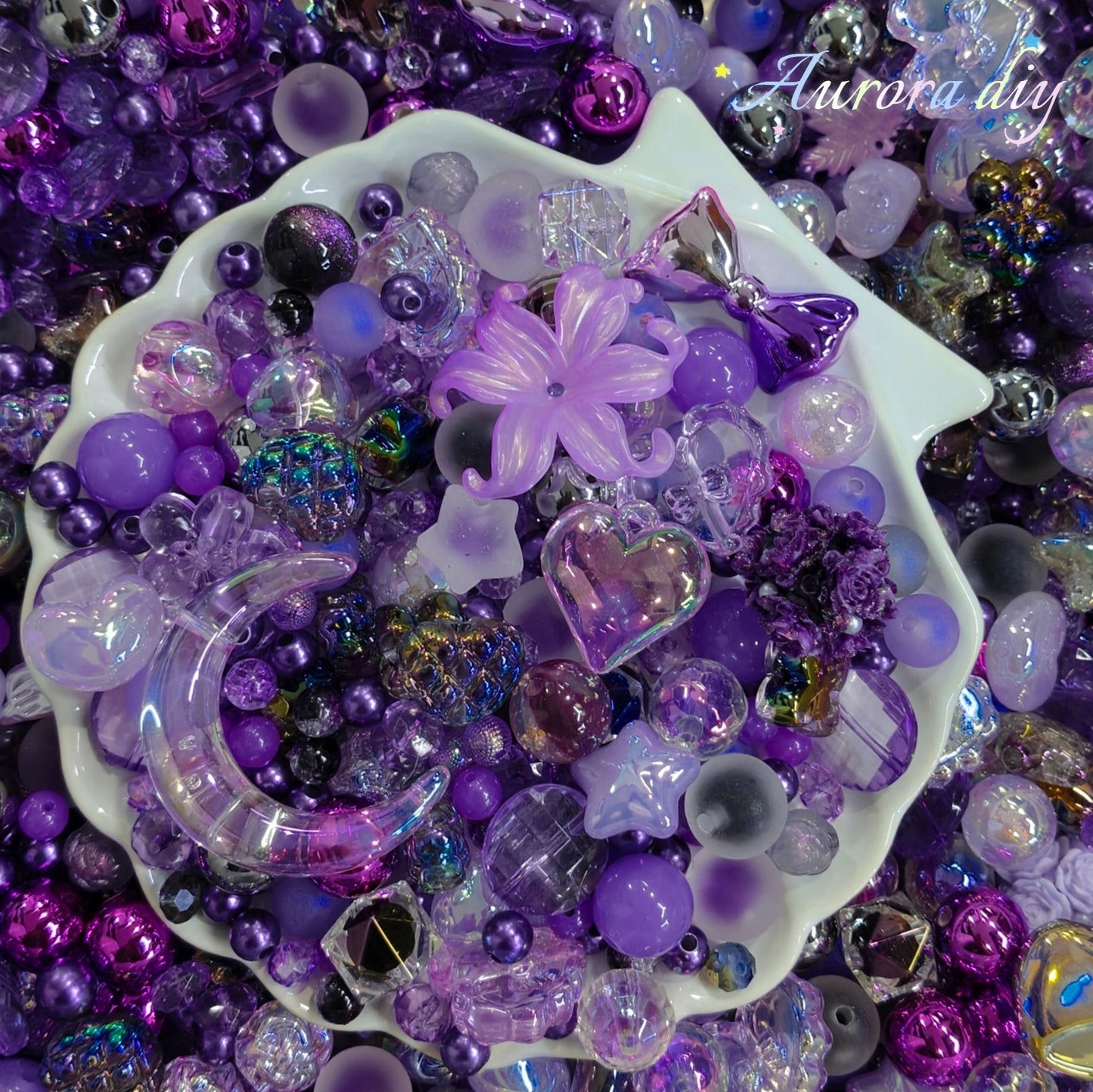 ✨【NEW】Acrylic-Lilac Nebula | Gothic Fairy DIY Jewelry Supplies