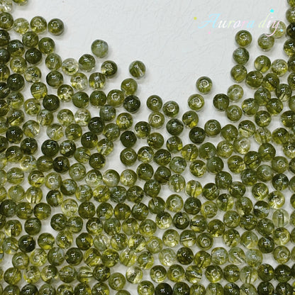 ✨【NEW】8mm Multicolor Wave‑Pattern Glass Round Beads For DIY Jewelry Making