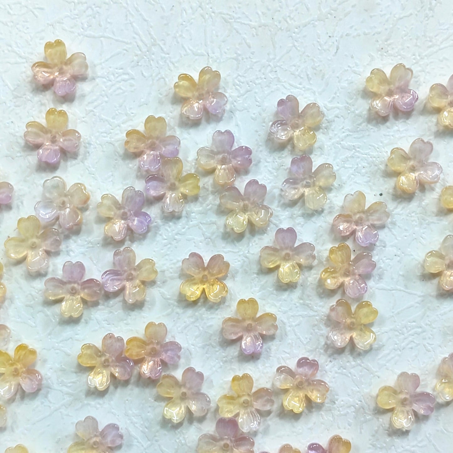 ✨【NEW】Opal Clover | Gradient Four Leaf Glass Beads For DIY Jewelry Making