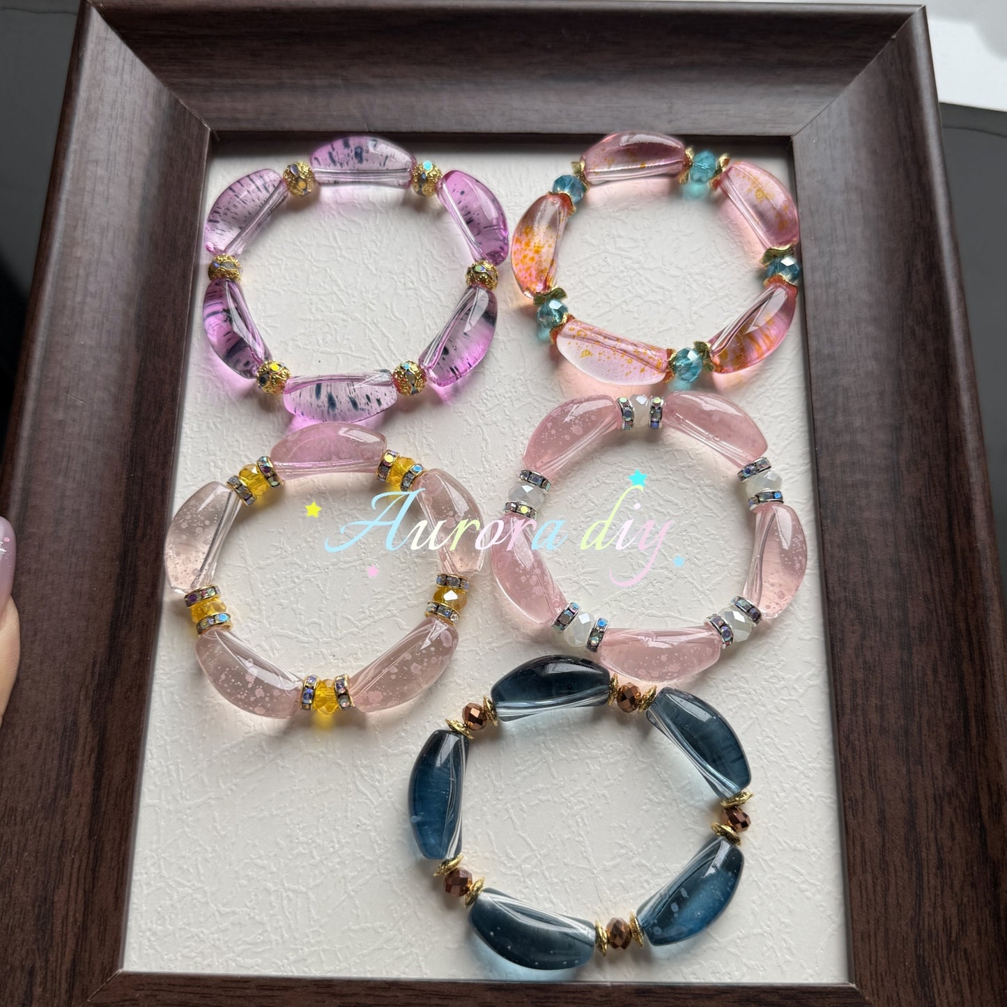 ✨【NEW】Transparent Bubble Curve | Multicolor Curved Tube Glass Beads For DIY Bracelet Necklace Jewelry Making Craft Supplies