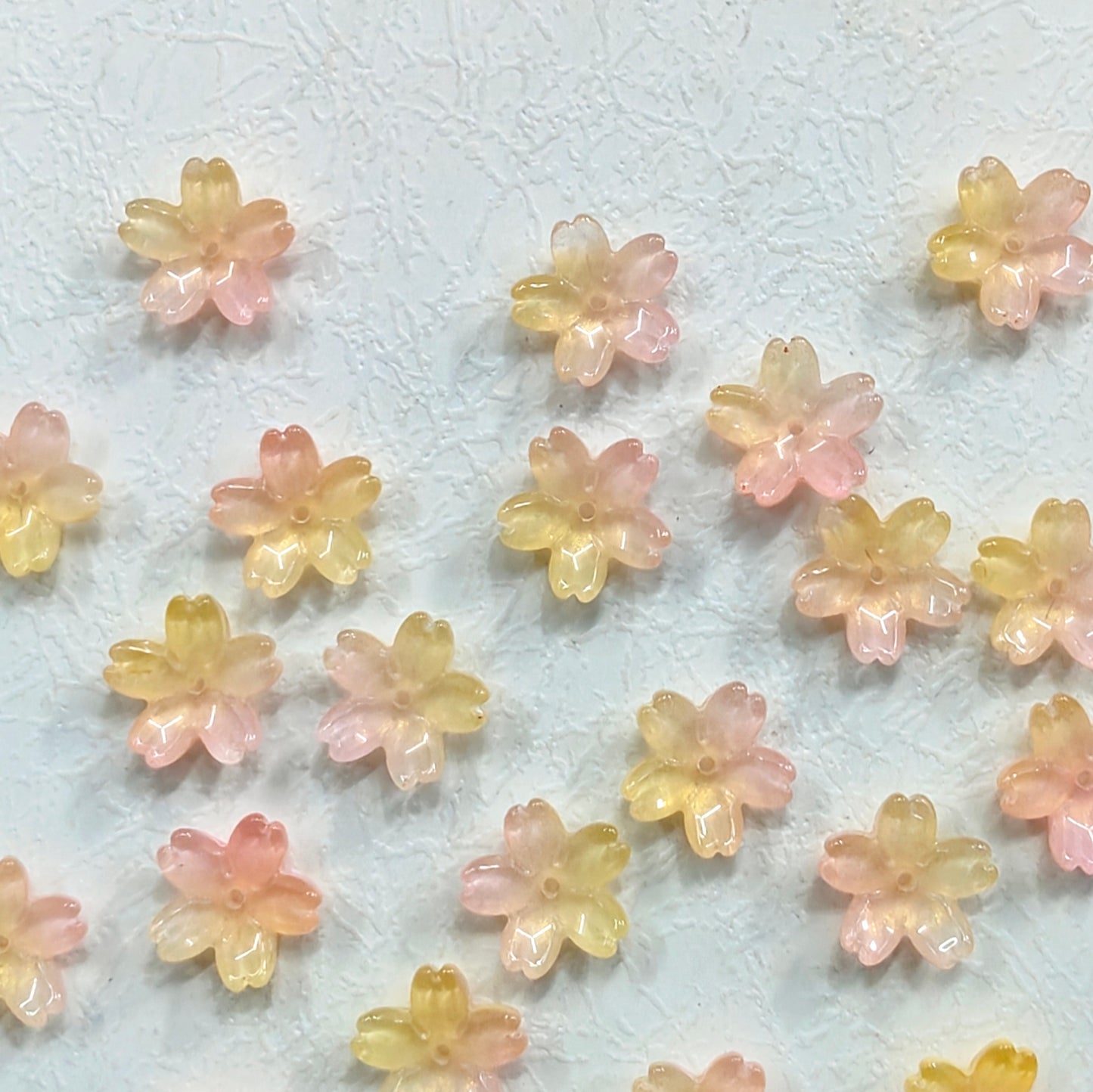 ✨【NEW】Opal Sakura | 20mm Gradient Cherry Blossom Glass Beads For DIY Jewelry