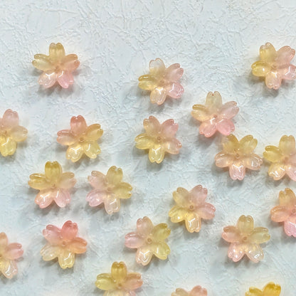 ✨【NEW】Opal Sakura | 20mm Gradient Cherry Blossom Glass Beads For DIY Jewelry