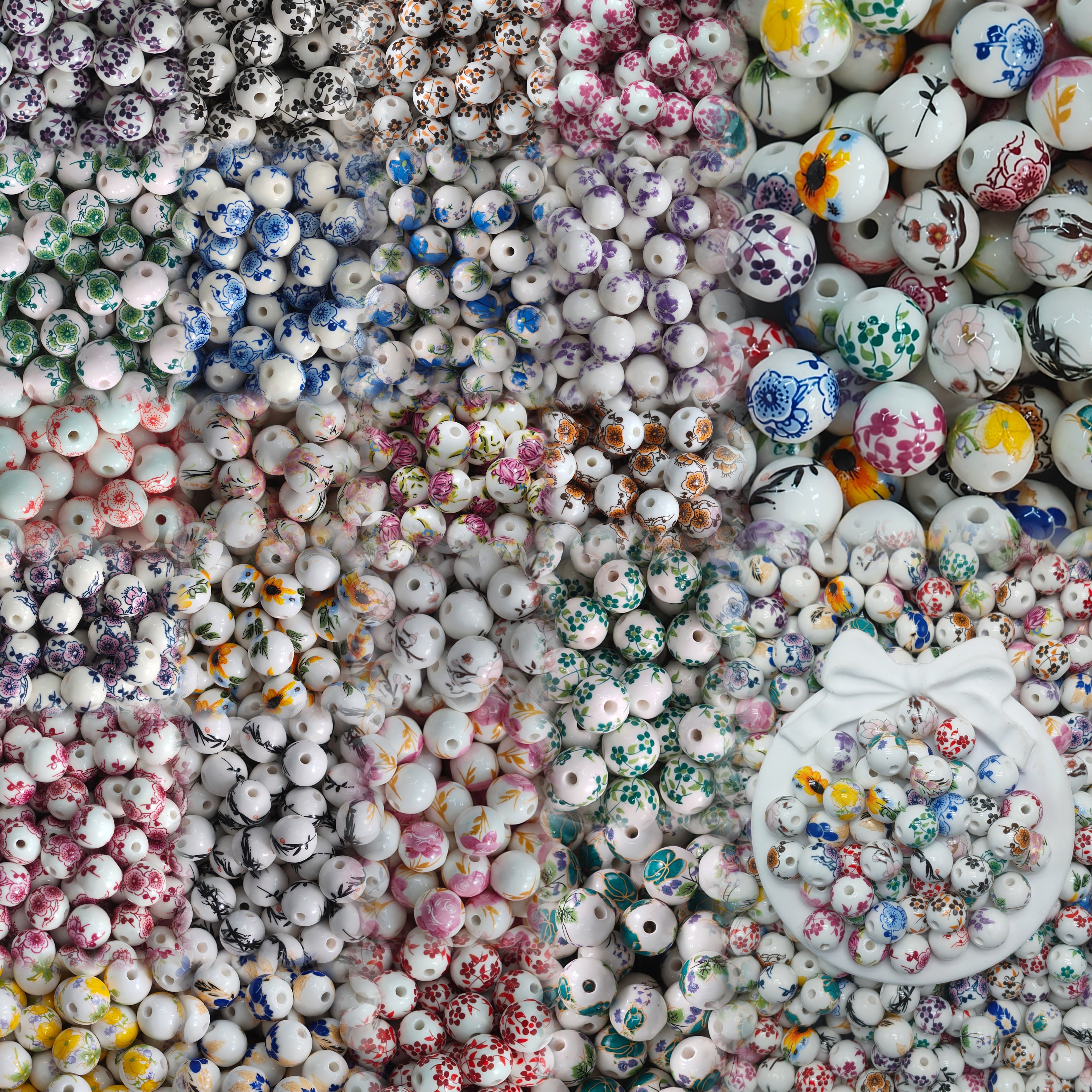 【NEW】Pastel Garden Ceramic Beads