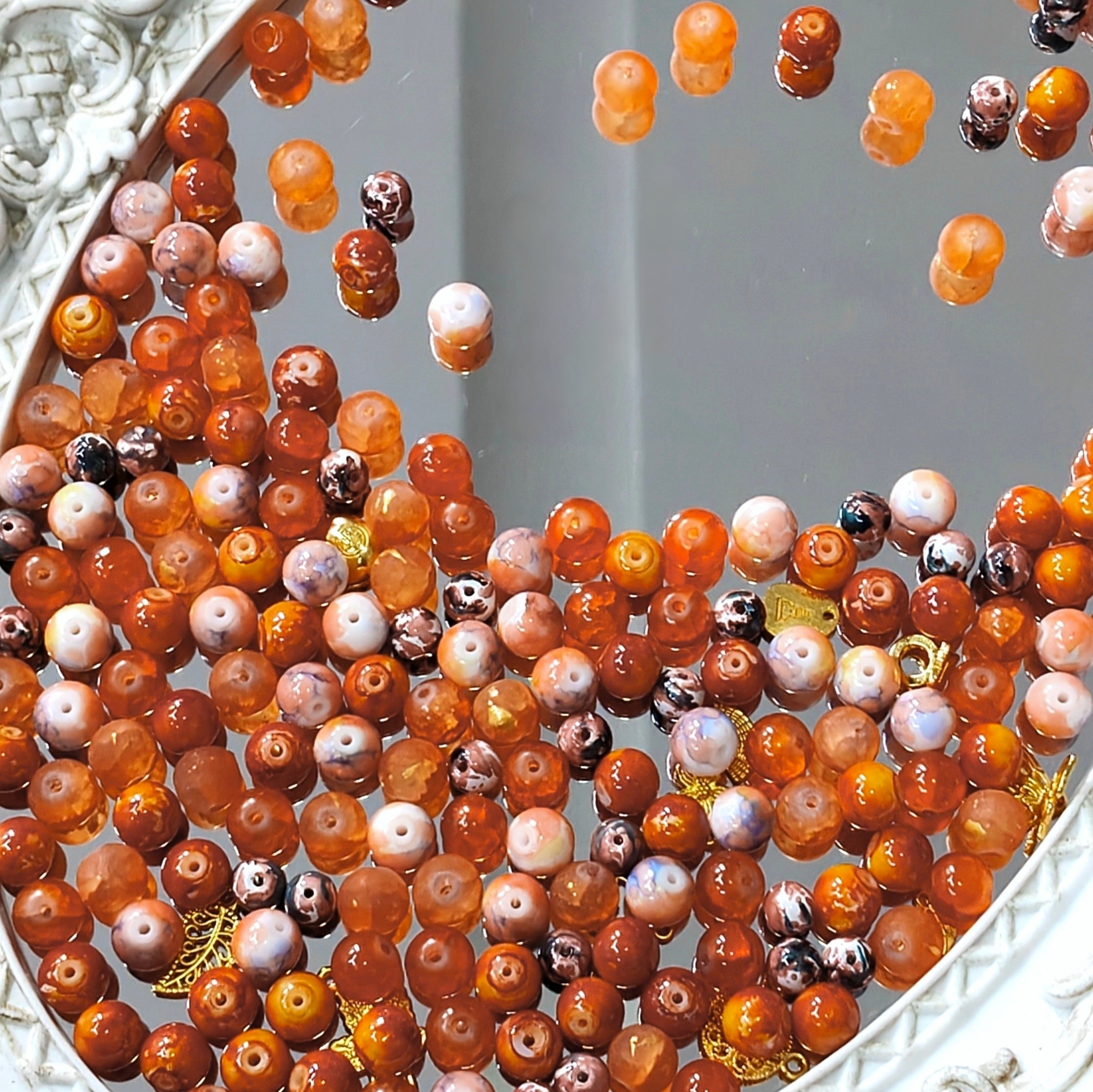 【NEW|B5G1】Aesthetic Mixed Glass Beads Collection | Buy 5 Packs Get 1 Free, 250g Per Pack, New Colors Updated Regularly