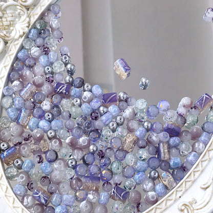 💜【NEW】Lavender Mist | Purple Blue Mixed Glass Bead Set For DIY Handmade Jewelry