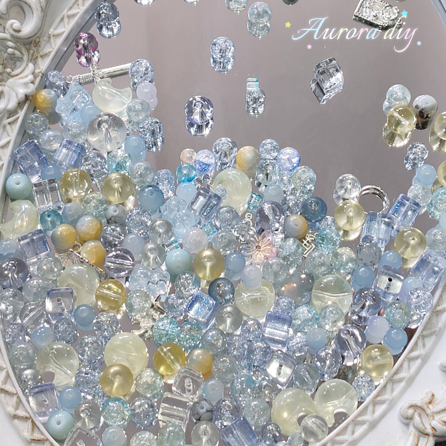 【NEW|B5G1】Aesthetic Mixed Glass Beads Collection | Buy 5 Packs Get 1 Free, 250g Per Pack, New Colors Updated Regularly