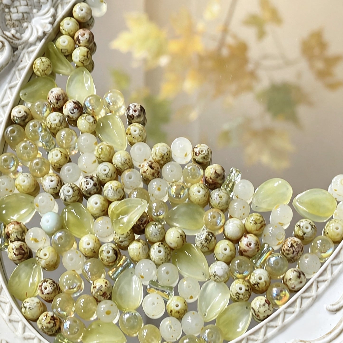 🍂【NEW】Willow Mist | Fall Themed Glass Beads DIY Bracelet Necklace Craft Supplies