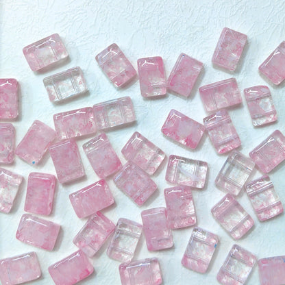 ✨【NEW】Ink Wash Slab | Double Hole Glass Beads for DIY Handmade Jewelry Crafts