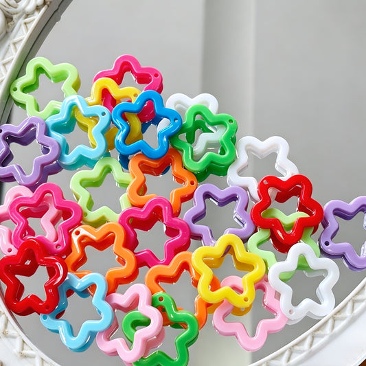 ✨【NEW】Hollow Star | DIY Glossy Acrylic Five-pointed Star Beads For Jewelry Making