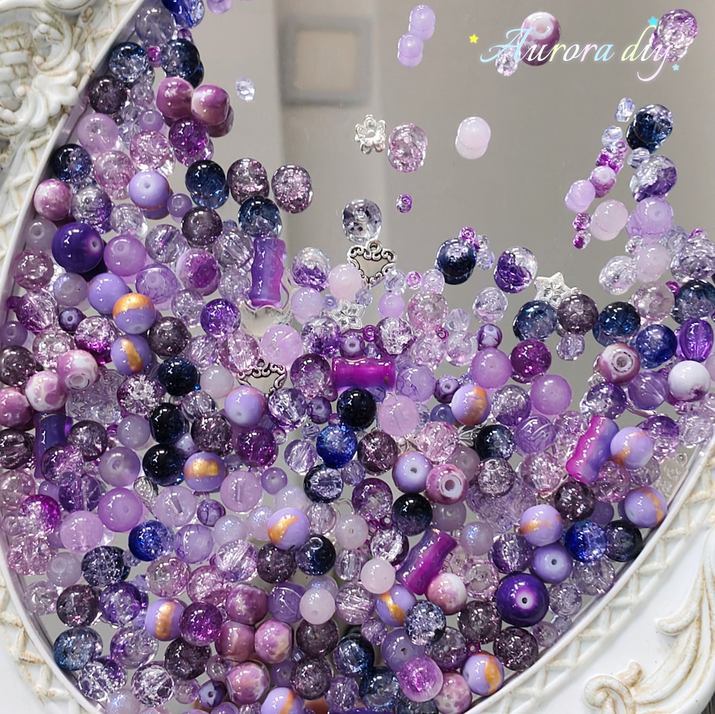 【NEW|B5G1】Aesthetic Mixed Glass Beads Collection | Buy 5 Packs Get 1 Free, 250g Per Pack, New Colors Updated Regularly