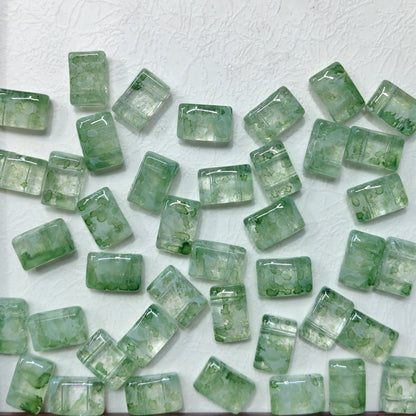 ✨【NEW】Ink Wash Slab | Double Hole Glass Beads for DIY Handmade Jewelry Crafts