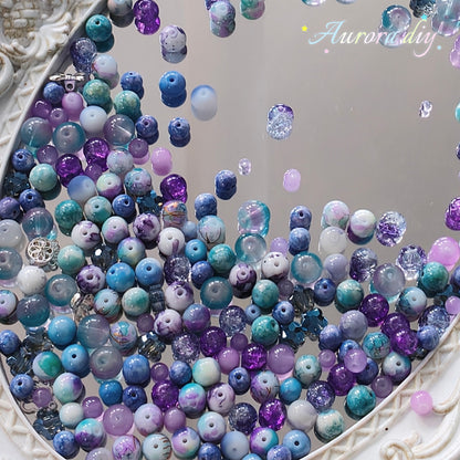 【NEW|B5G1】Aesthetic Mixed Glass Beads Collection | Buy 5 Packs Get 1 Free, 250g Per Pack, New Colors Updated Regularly