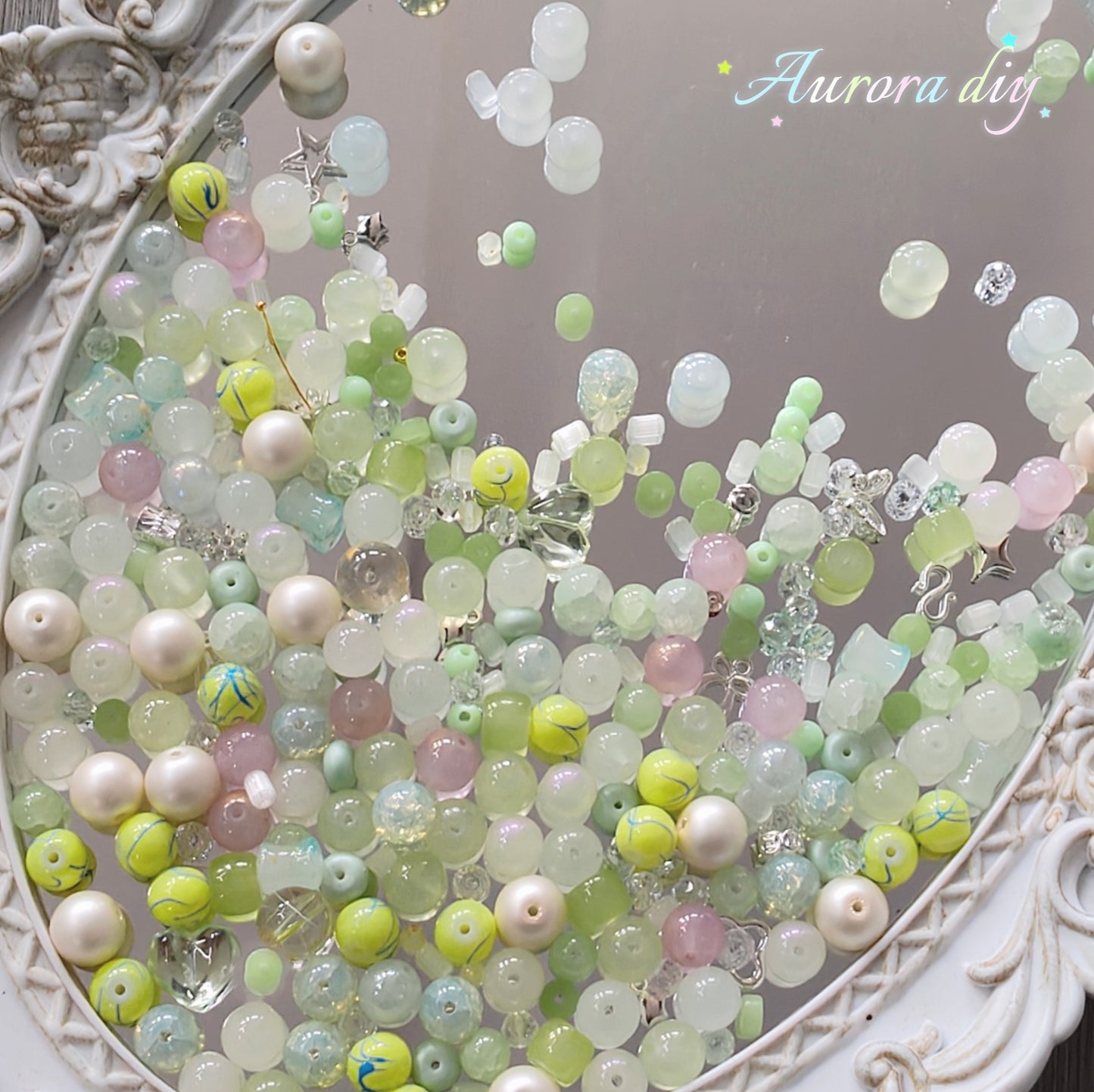 【NEW|B5G1】Aesthetic Mixed Glass Beads Collection | Buy 5 Packs Get 1 Free, 250g Per Pack, New Colors Updated Regularly