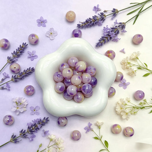 [NEW] H51-12mm Lavender Butter Round Bodhi|for Bracelet & Jewelry DIY making