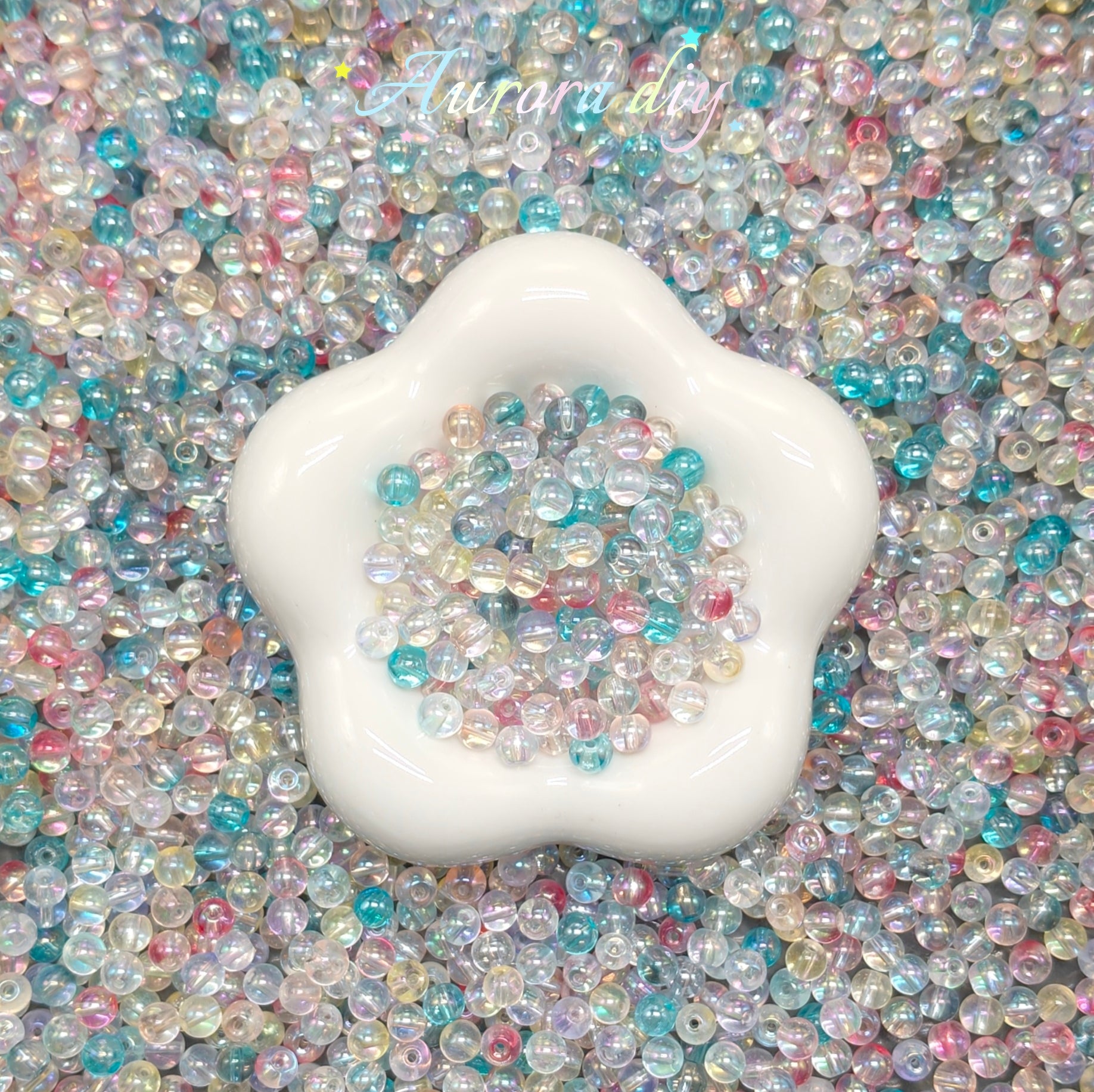 ✨【NEW】Glass-Bubble Pastel | Iridescent Transparent Pastel Mix for DIY Jewelry