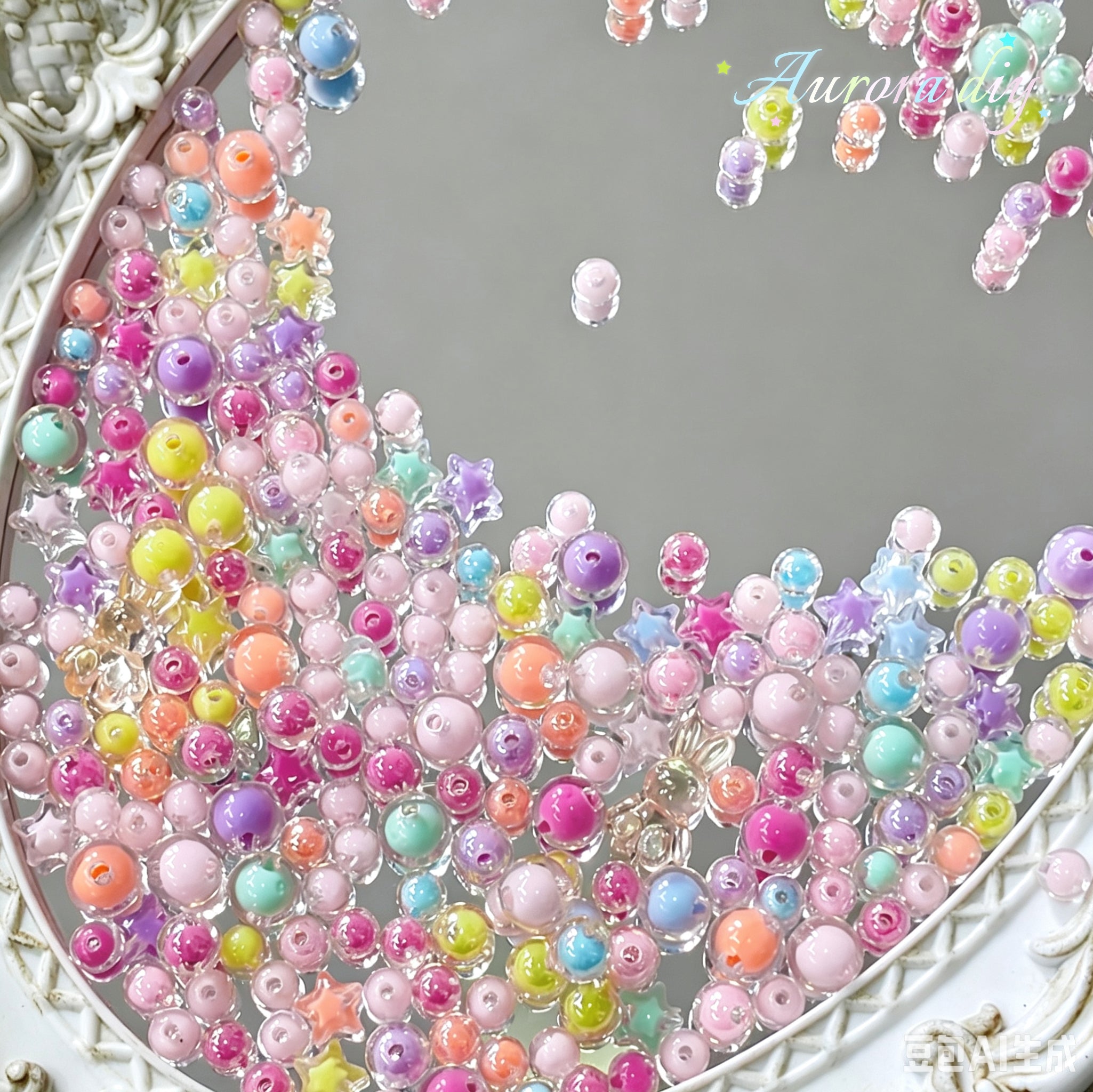✨【NEW】Acrylic-Rainbow Bubble | DIY Handmade Jewelry Craft Supplies