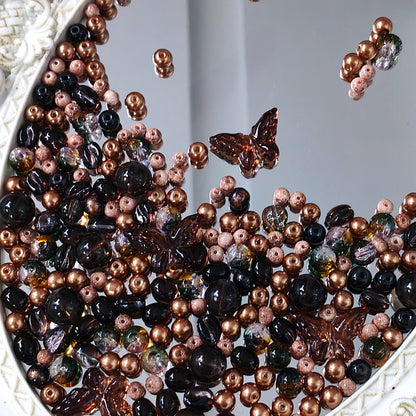 🤎【NEW】Mocha Dusk | Brown Tone Mixed Glass Beads For DIY Handmade Jewelry Making