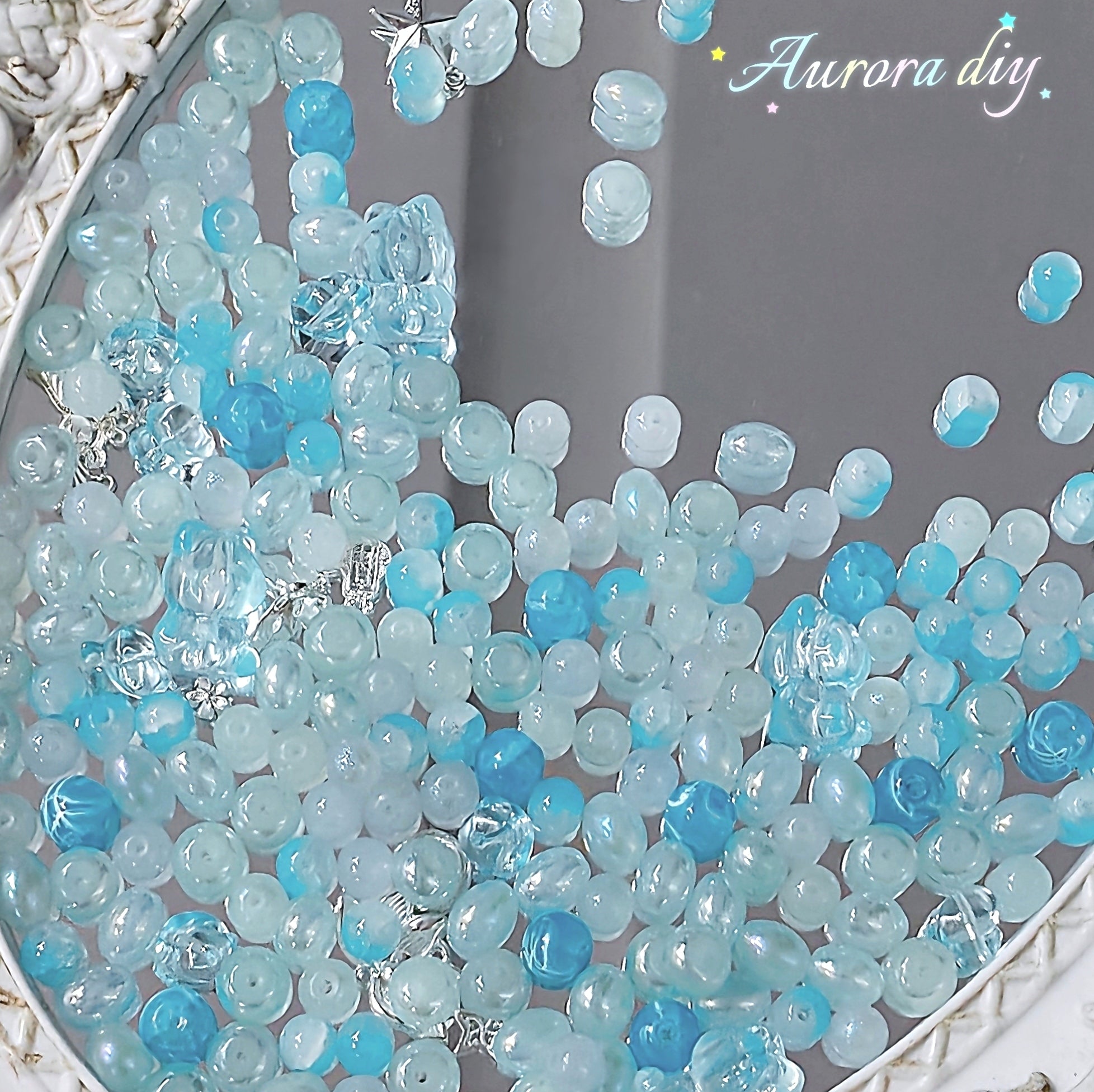 【NEW|B5G1】Aesthetic Mixed Glass Beads Collection | Buy 5 Packs Get 1 Free, 250g Per Pack, New Colors Updated Regularly