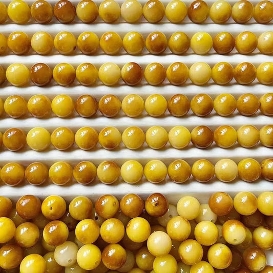 H28-12mm Honey Caramel Round Bodhi