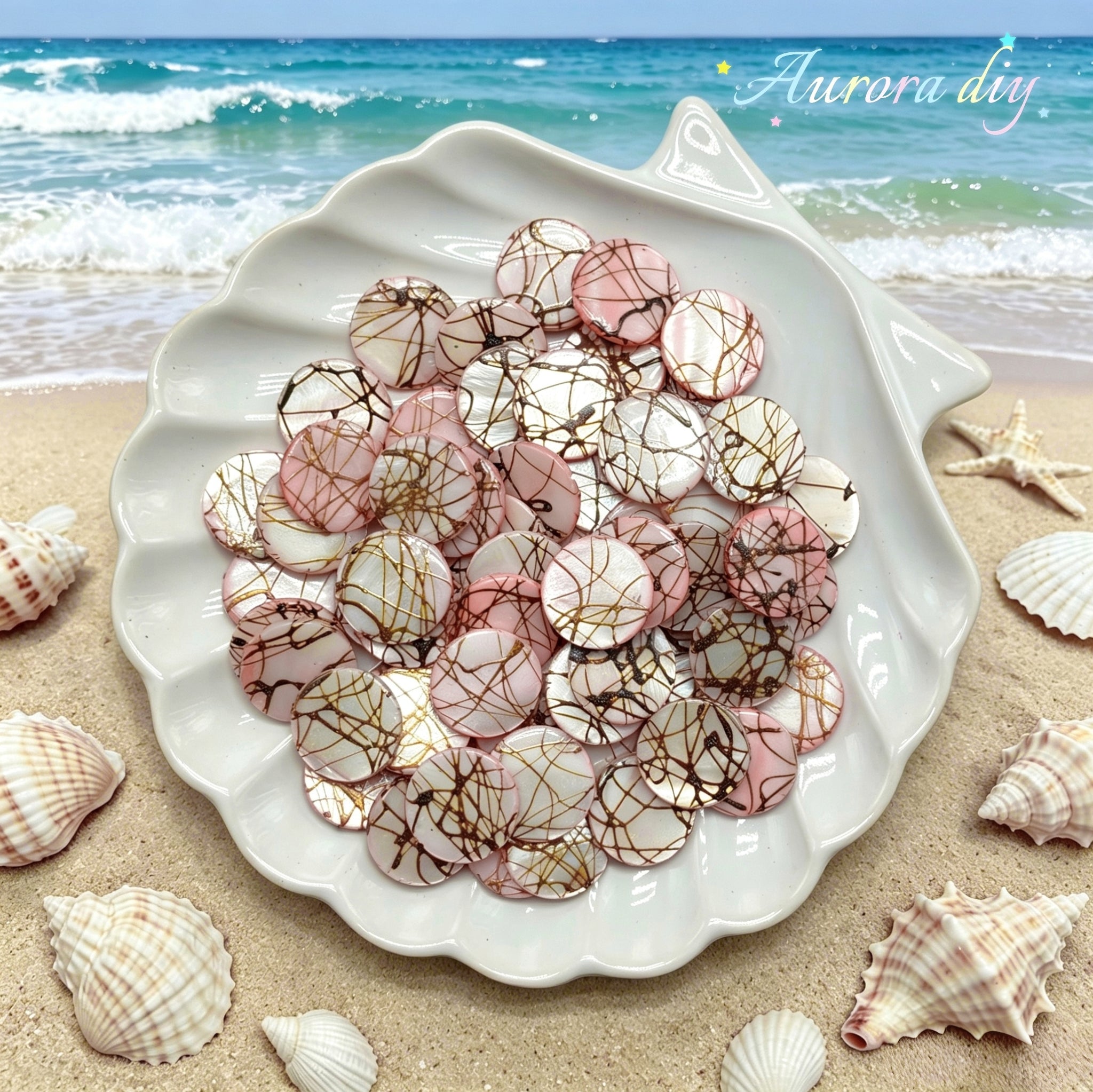 ✨【NEW】Iris Iridescent Mixed-Shape Mother-of-Pearl Shell Bulk DIY Craft Beads