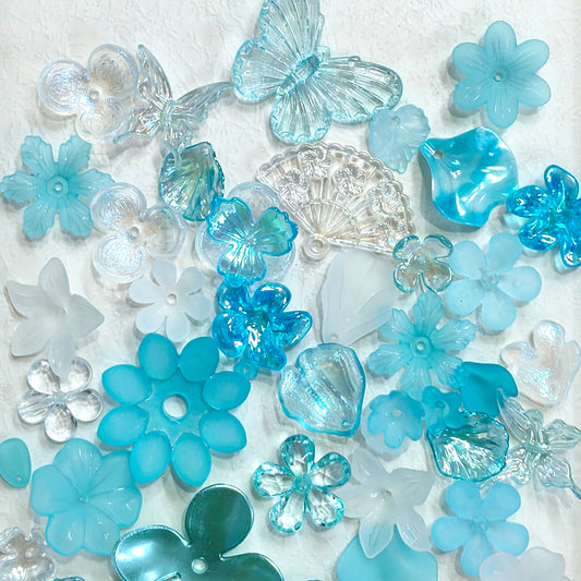 ✨【NEW】Petal Spectrum | Mixed Acrylic Flower Petal Charms For DIY Jewelry Making