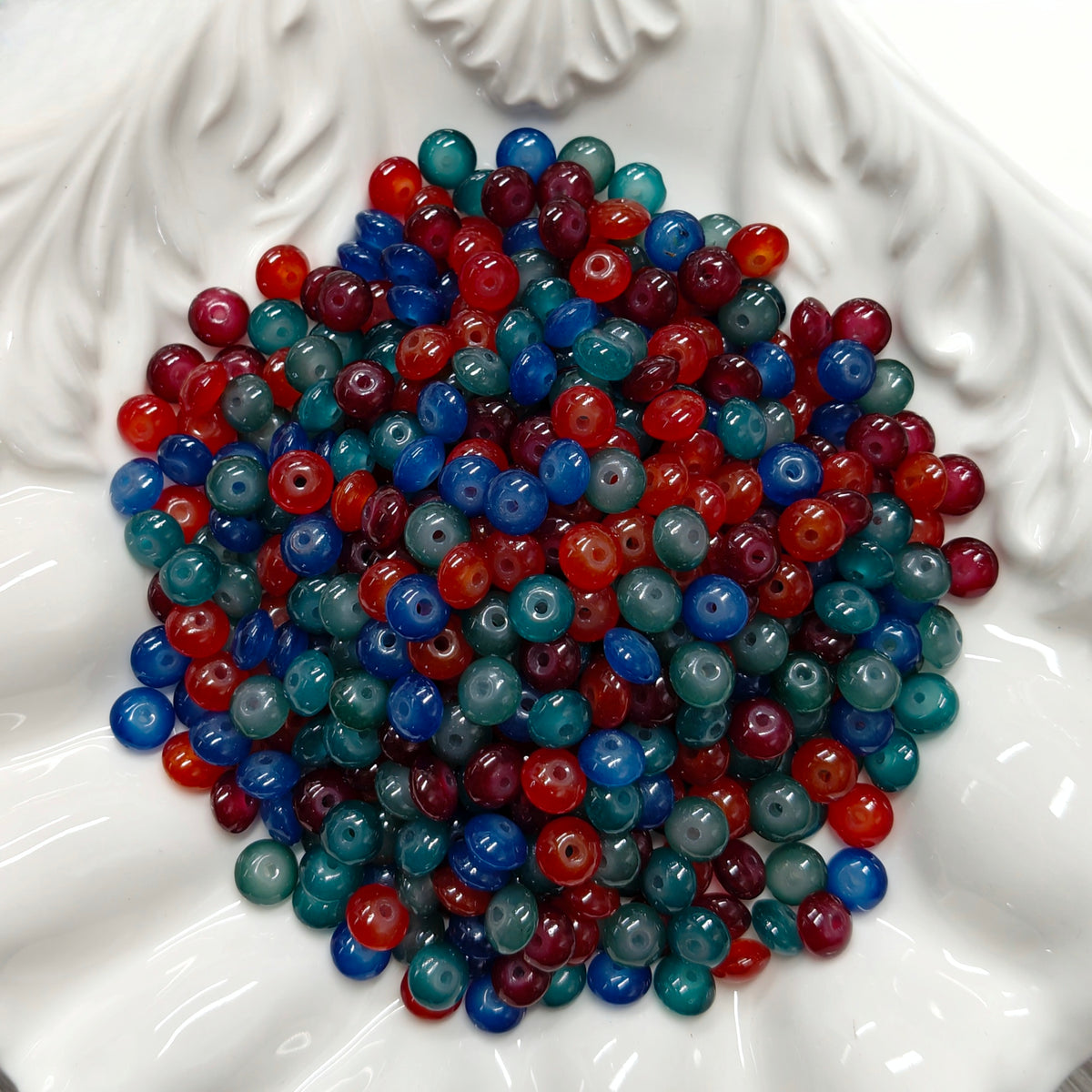 ✨【NEW】Vivid UFO Mix Set | Flying Saucer Shaped Glass Beads For DIY Bracelet Necklace Earring Crafts
