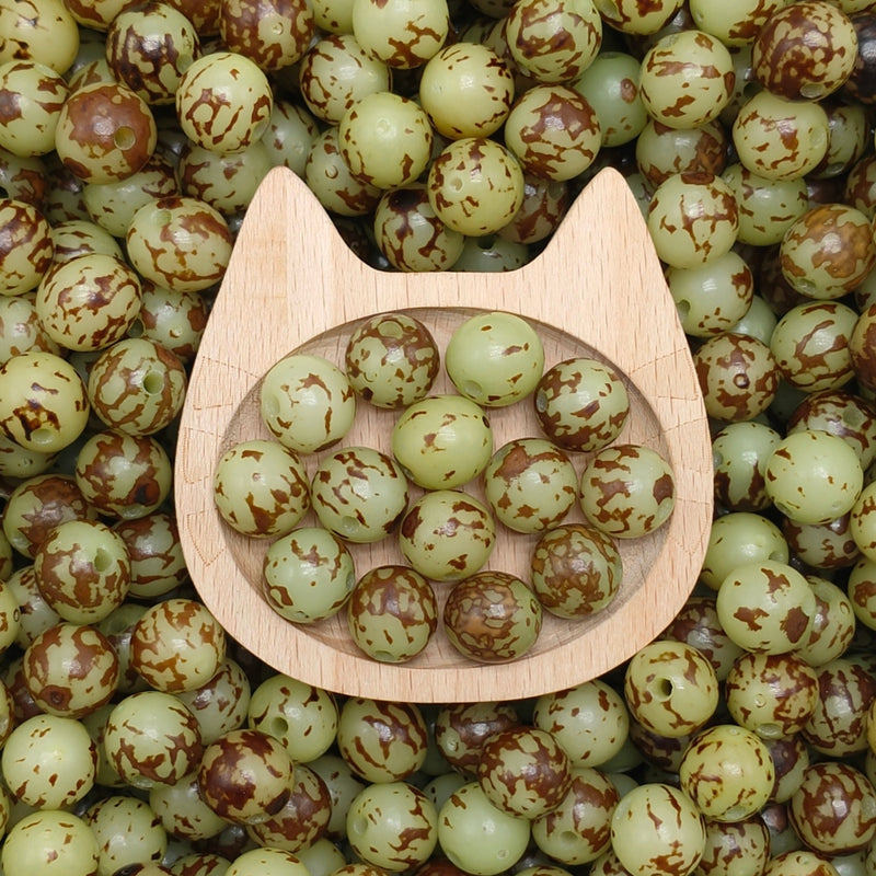 [B1G1] Collection-Dapple Pattern Natural Bodhi Beads | Unique Textured DIY Beads