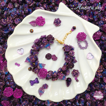 ✨【NEW|B1G1】Violet Noir Soft flowers Set