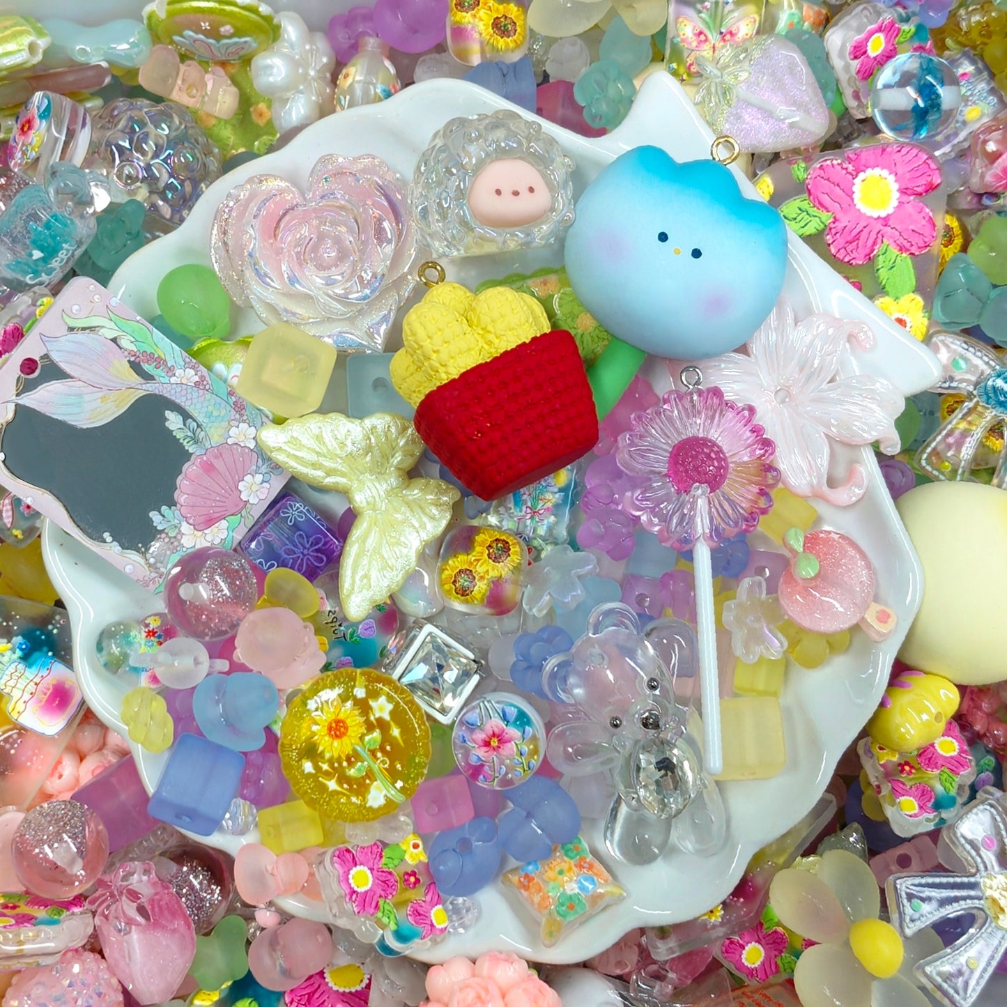 🌈【NEW】Dreamy Treats | Mixed Acrylic Charms & Beads Set For DIY Handmade Jewelry