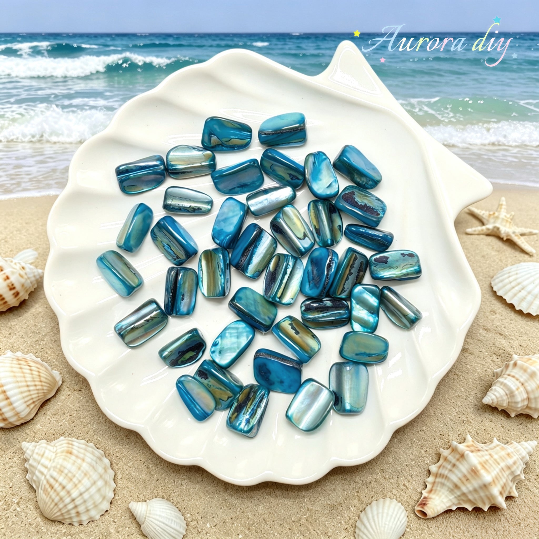 ✨【NEW】Iris Iridescent Mixed-Shape Mother-of-Pearl Shell Bulk DIY Craft Beads