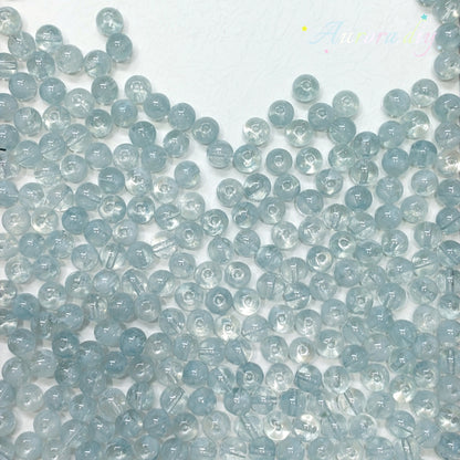 ✨【NEW】8mm Multicolor Wave‑Pattern Glass Round Beads For DIY Jewelry Making