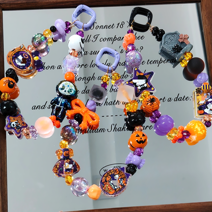 ✨【NEW】Halloween Fiesta | Mixed Halloween Acrylic Bead Charm Set For DIY Jewelry Making