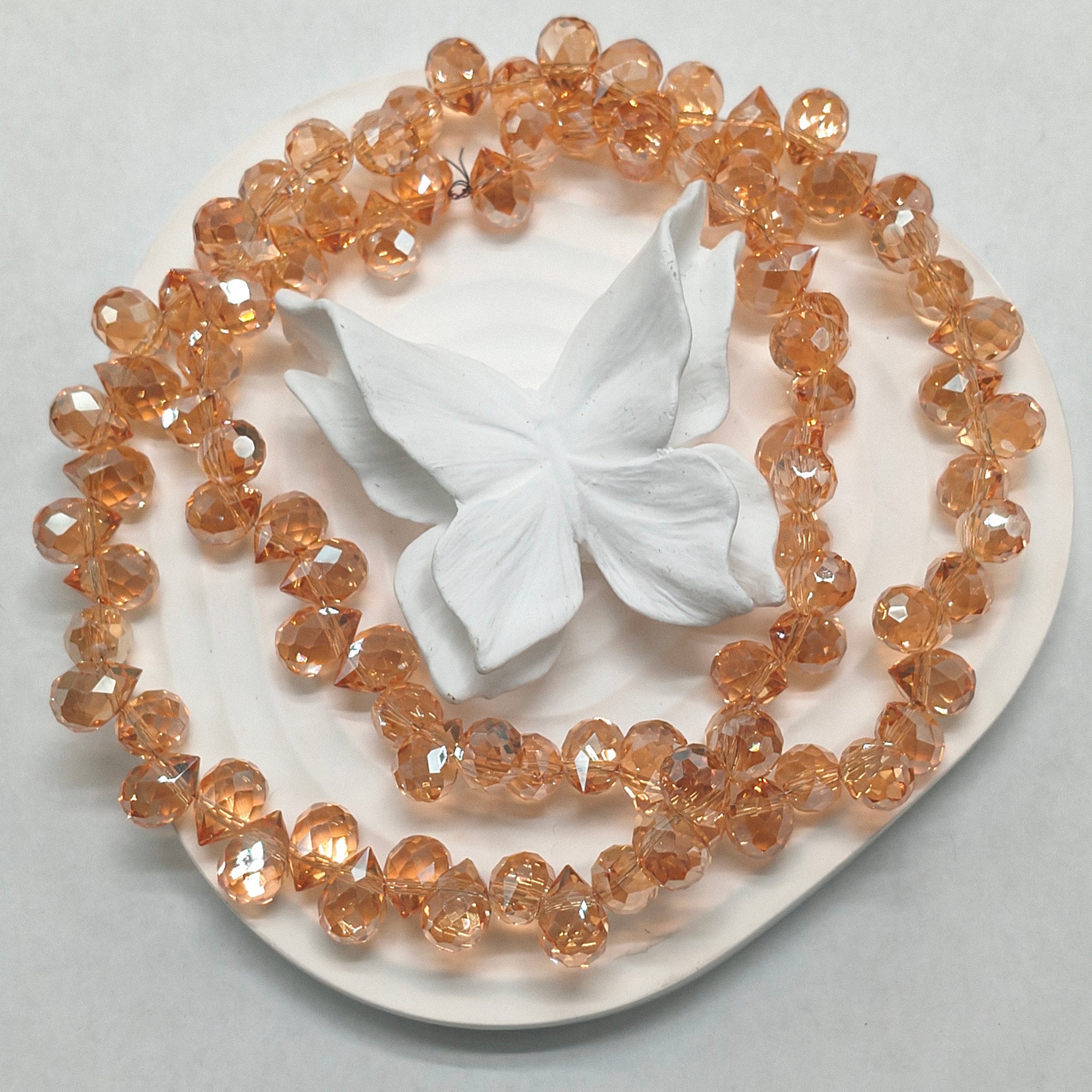 Fceted glass crystal strawberry Sparkle Collection
