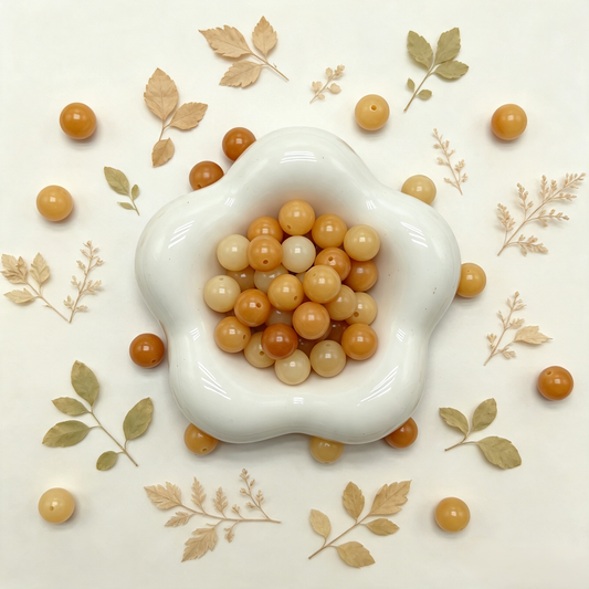 [NEW] H53-10mm Honey Toast Round Bodhi|for Bracelet & Jewelry DIY making