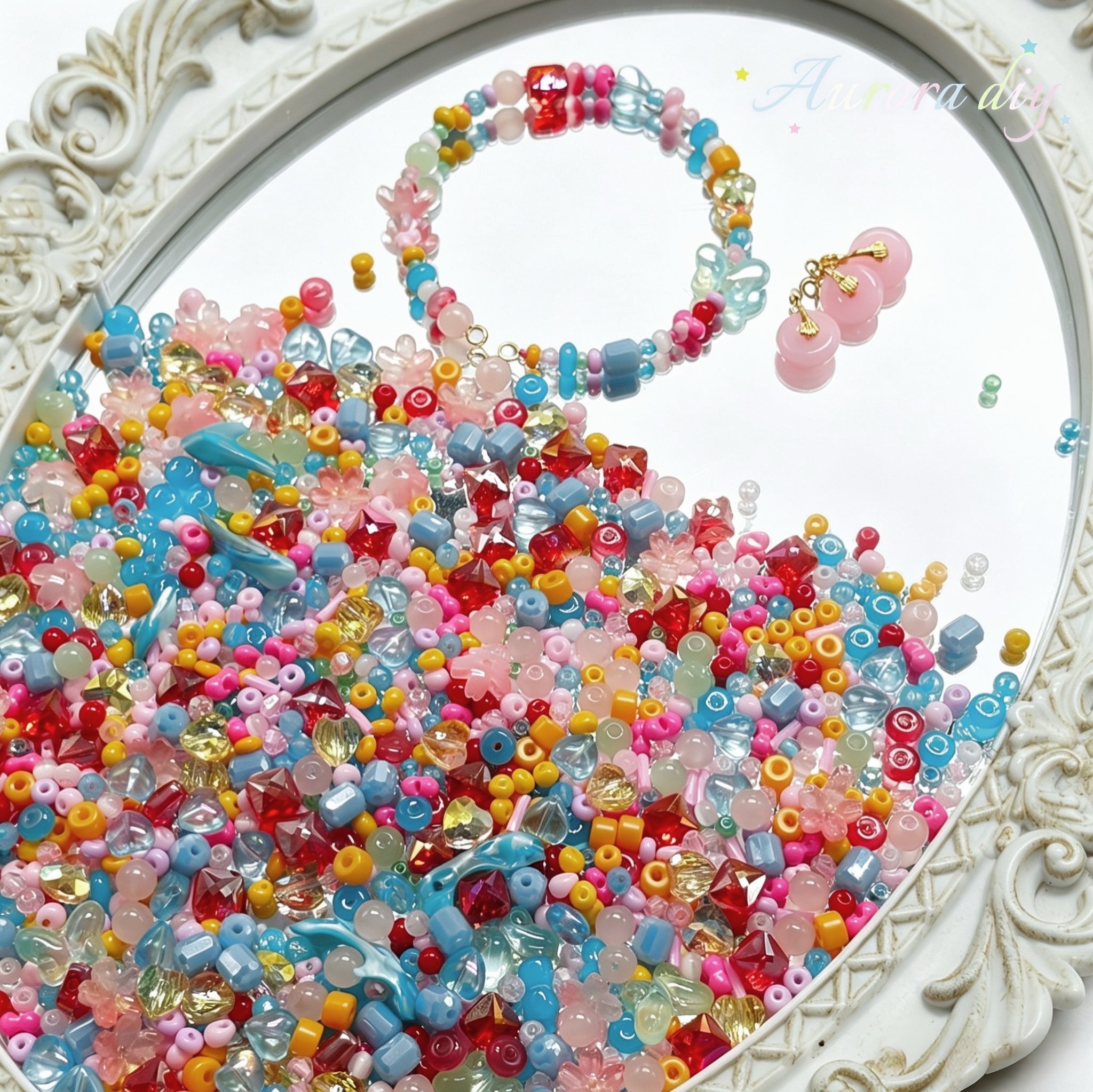 【NEW】Seed Bead-Sweet Fiesta | with Free Pink Charms