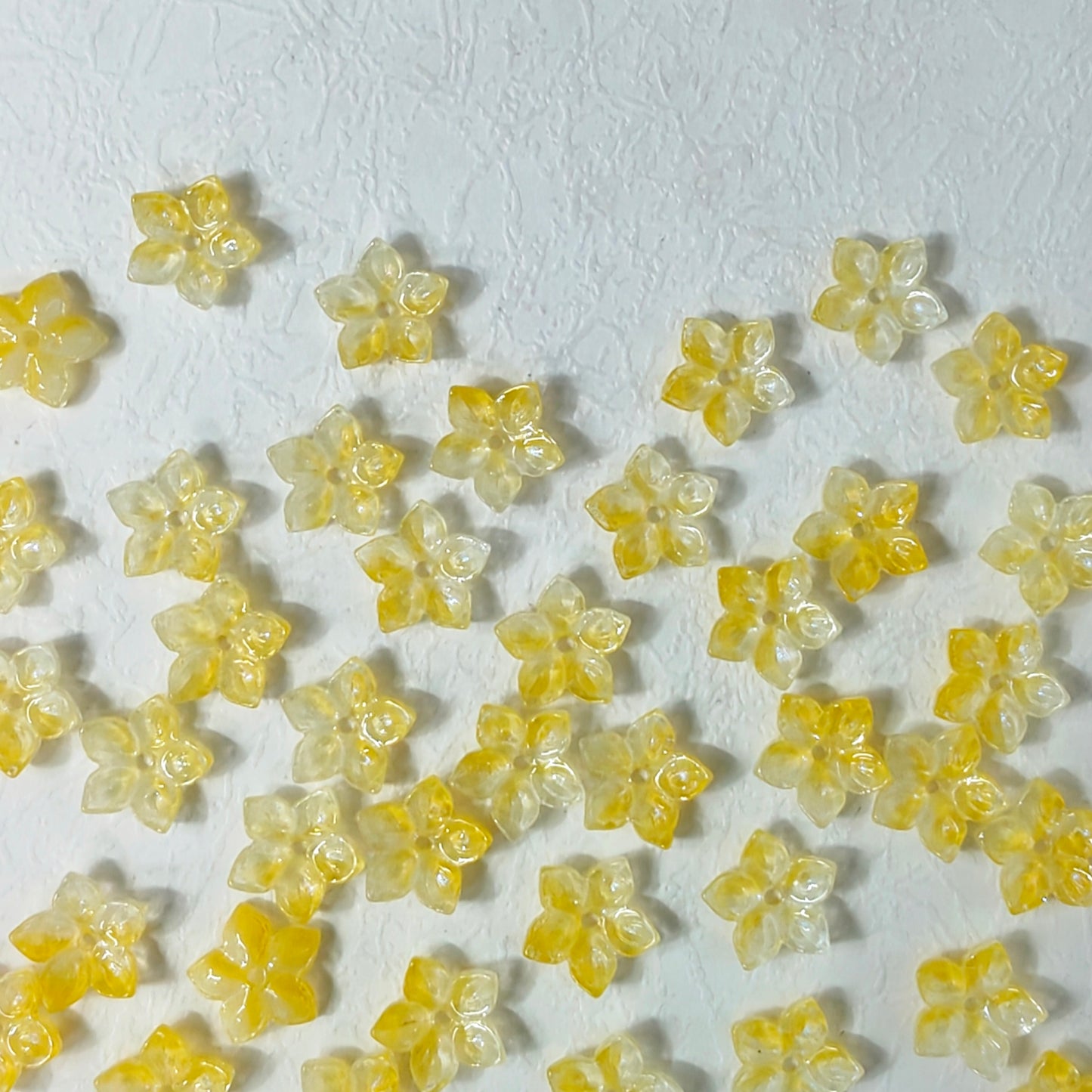 ⭐【NEW】Iridescent Bloom | Multicolor Five-Pointed Glass Flower Beads For DIY Jewelry Making