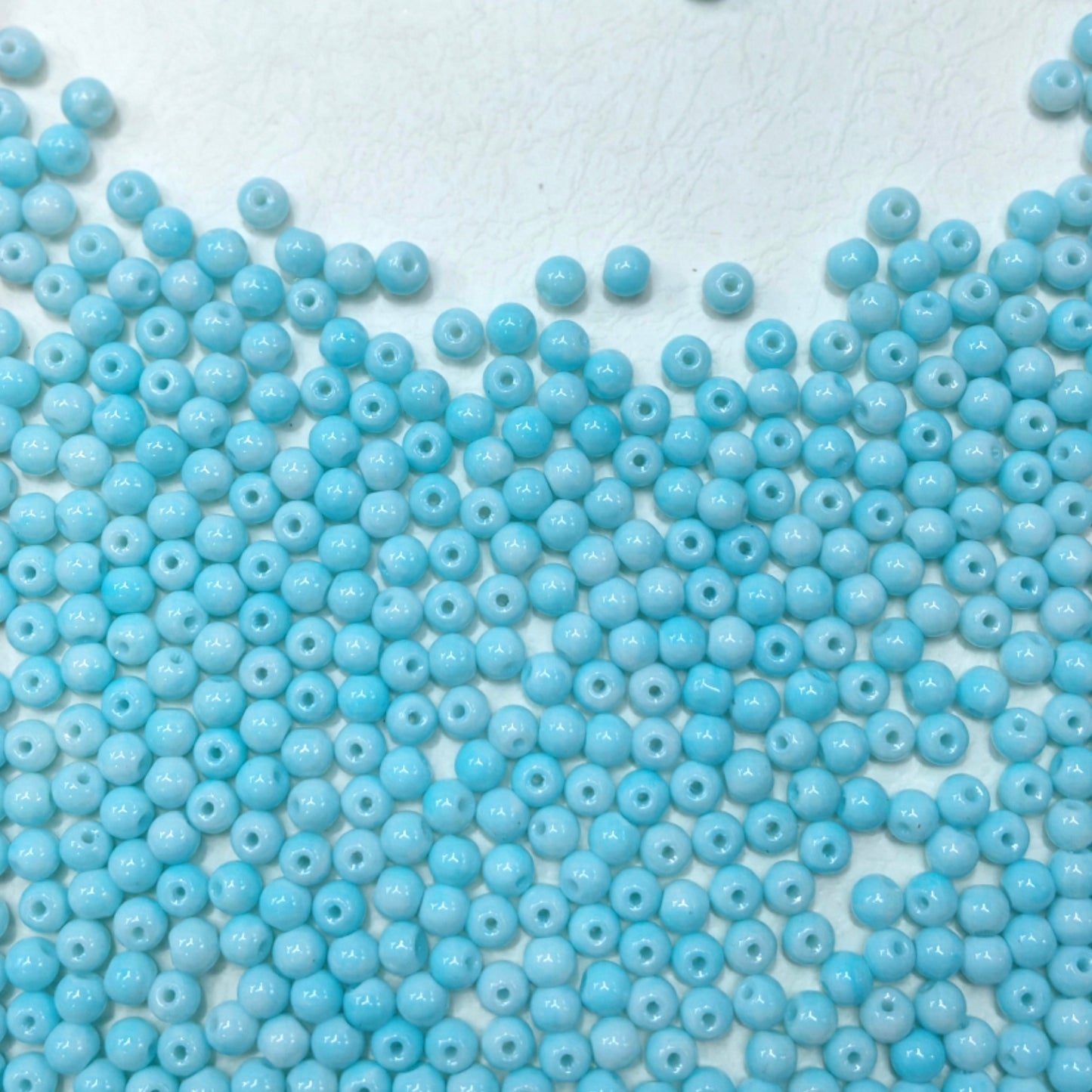 ✨【NEW】6mm Paint Splash Glass Bead Mix DIY Bracelet Making Supplies