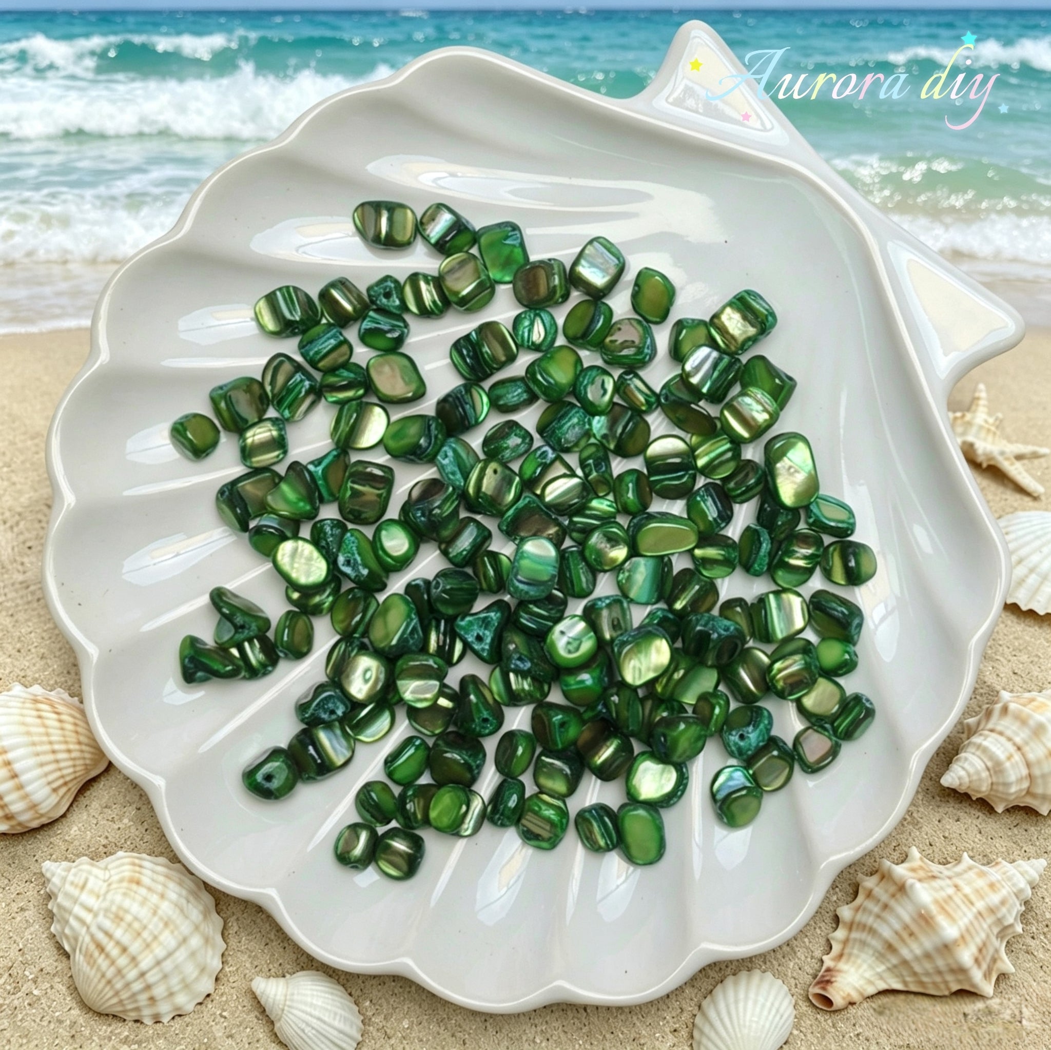 ✨【NEW】Iris Iridescent Mixed-Shape Mother-of-Pearl Shell Bulk DIY Craft Beads