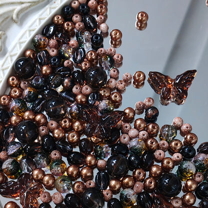 🤎【NEW】Mocha Dusk | Brown Tone Mixed Glass Beads For DIY Handmade Jewelry Making